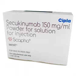 Секукинумаб Козэнтикс аналог :: Secukinumab (Scapho) 150мг лиофил. д/р-ра для п/к введ №1 фото